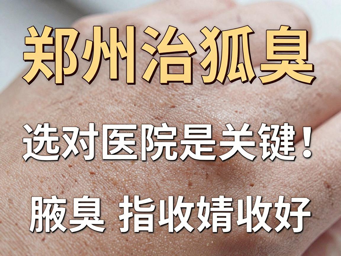 郑州治狐臭，选对医院是关键！这份郑州腋臭医院避坑指南，请收好