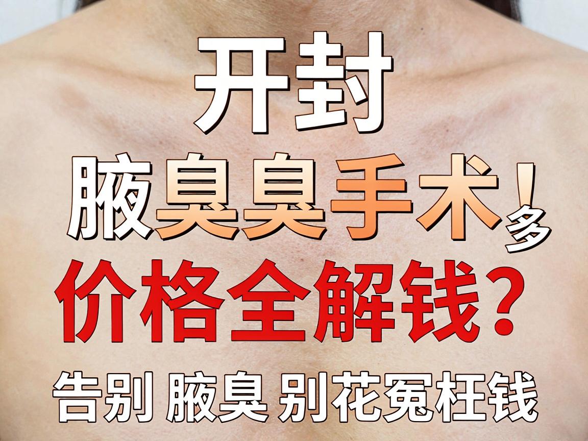 开封腋臭手术多少钱？2025年腋臭手术价格全解析，告别腋臭别花冤枉钱