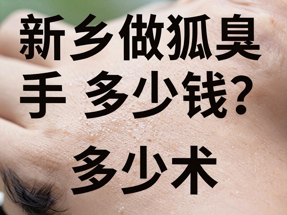 新乡做狐臭手术多少钱？价格差异大，新乡狐臭治疗费用深度拆解