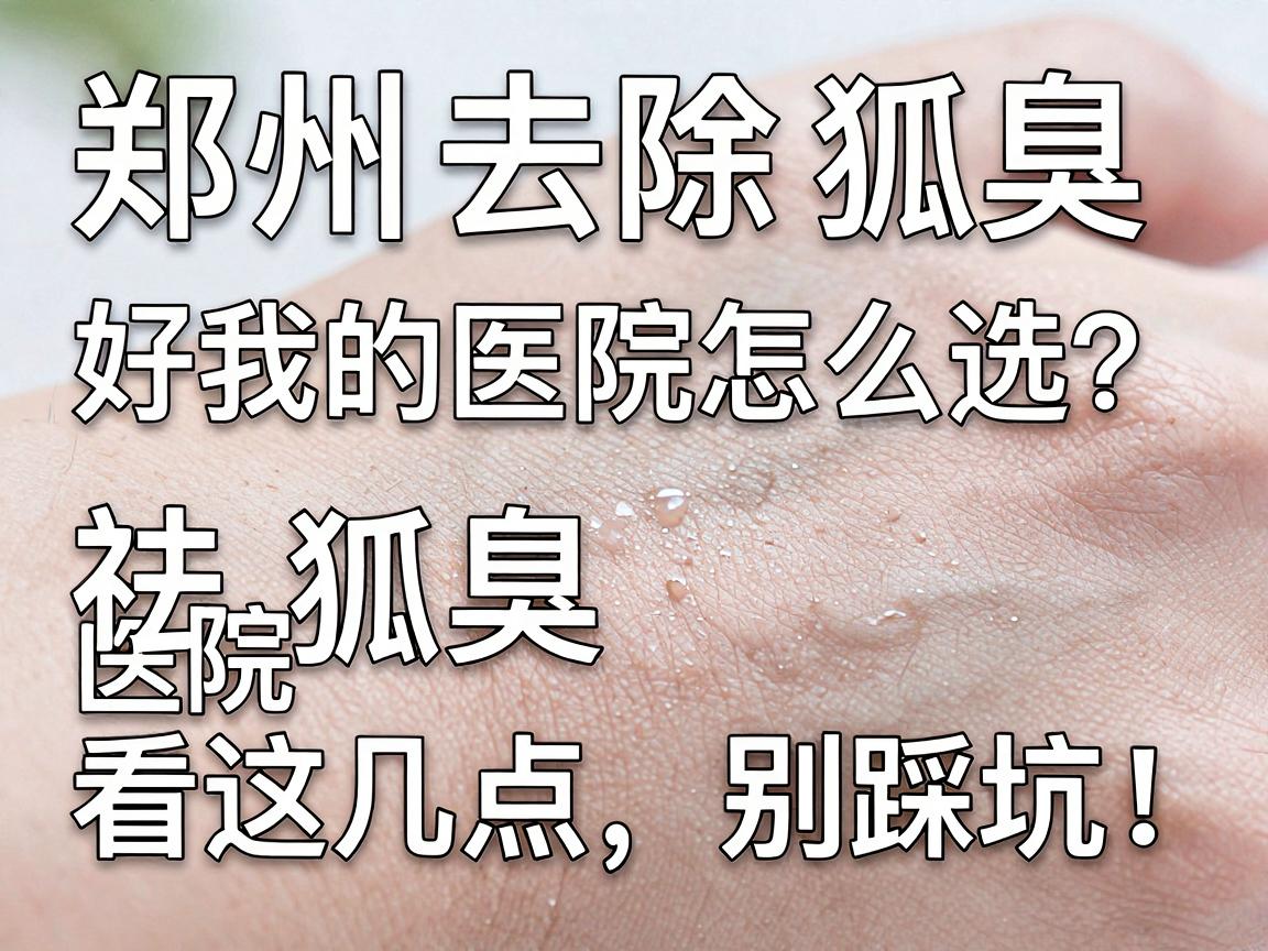 郑州去除狐臭好的医院怎么选？专业祛狐臭医院看这几点，别踩坑！