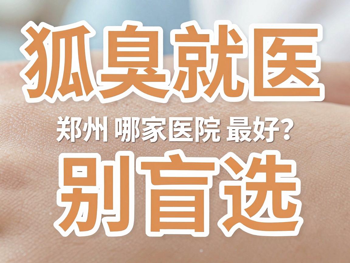 狐臭就医别盲选，郑州哪家医院最好？看这三点再定狐臭专科