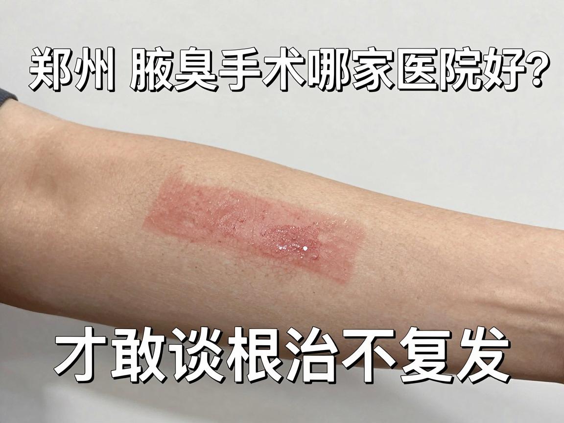 郑州腋臭手术哪家医院好？选对腋臭医院，才敢谈根治不复发