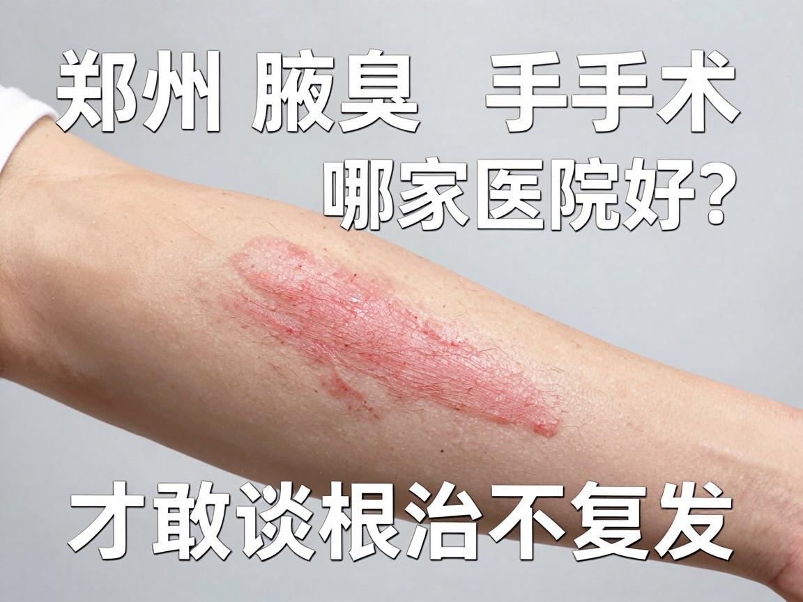 郑州腋臭手术哪家医院好？选对腋臭医院，才敢谈根治不复发