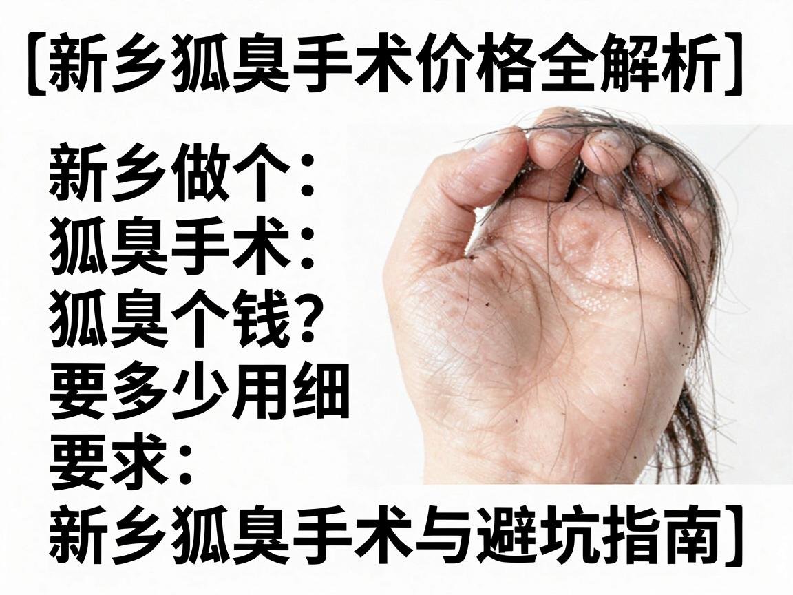 新乡做个狐臭手术要多少钱？费用明细与避坑指南（新乡狐臭手术价格全解析）