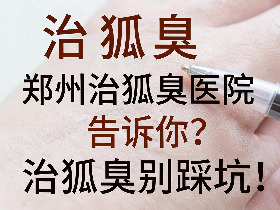 治狐臭医院怎么选？郑州治狐臭医院排名告诉你，治狐臭别踩坑