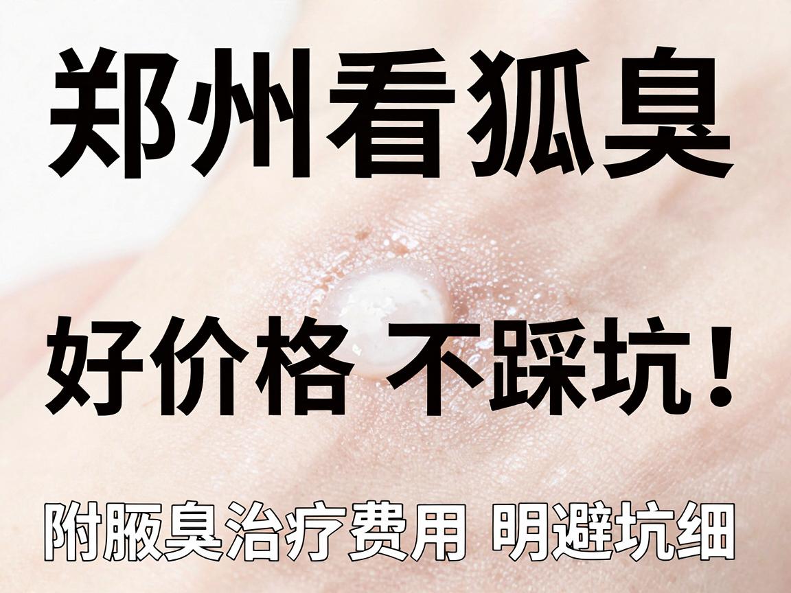 郑州看狐臭，好价格不踩坑！附腋臭治疗费用明细与避坑指南