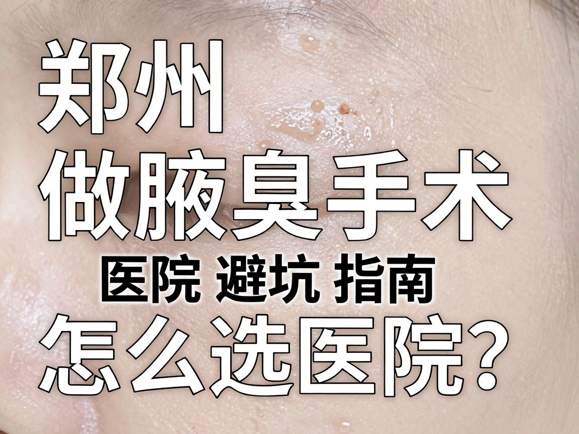 郑州做腋臭手术怎么选医院？郑州腋臭手术医院避坑指南
