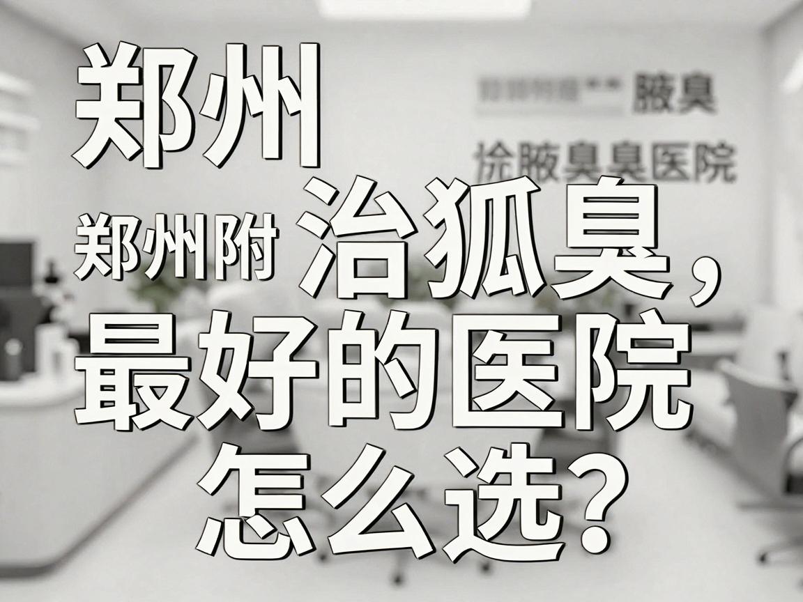 郑州治狐臭最好的医院怎么选？专业治狐臭，郑州附医腋臭医院给你答案
