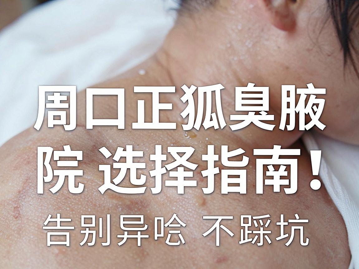 周口狐臭手术哪家强？周口正规腋臭医院选择指南，告别异味不踩坑