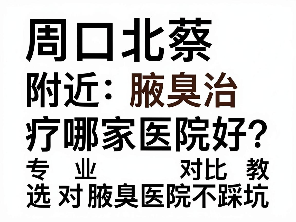 周口北蔡附近腋臭治疗哪家医院好？专业对比教你选对腋臭医院不踩坑