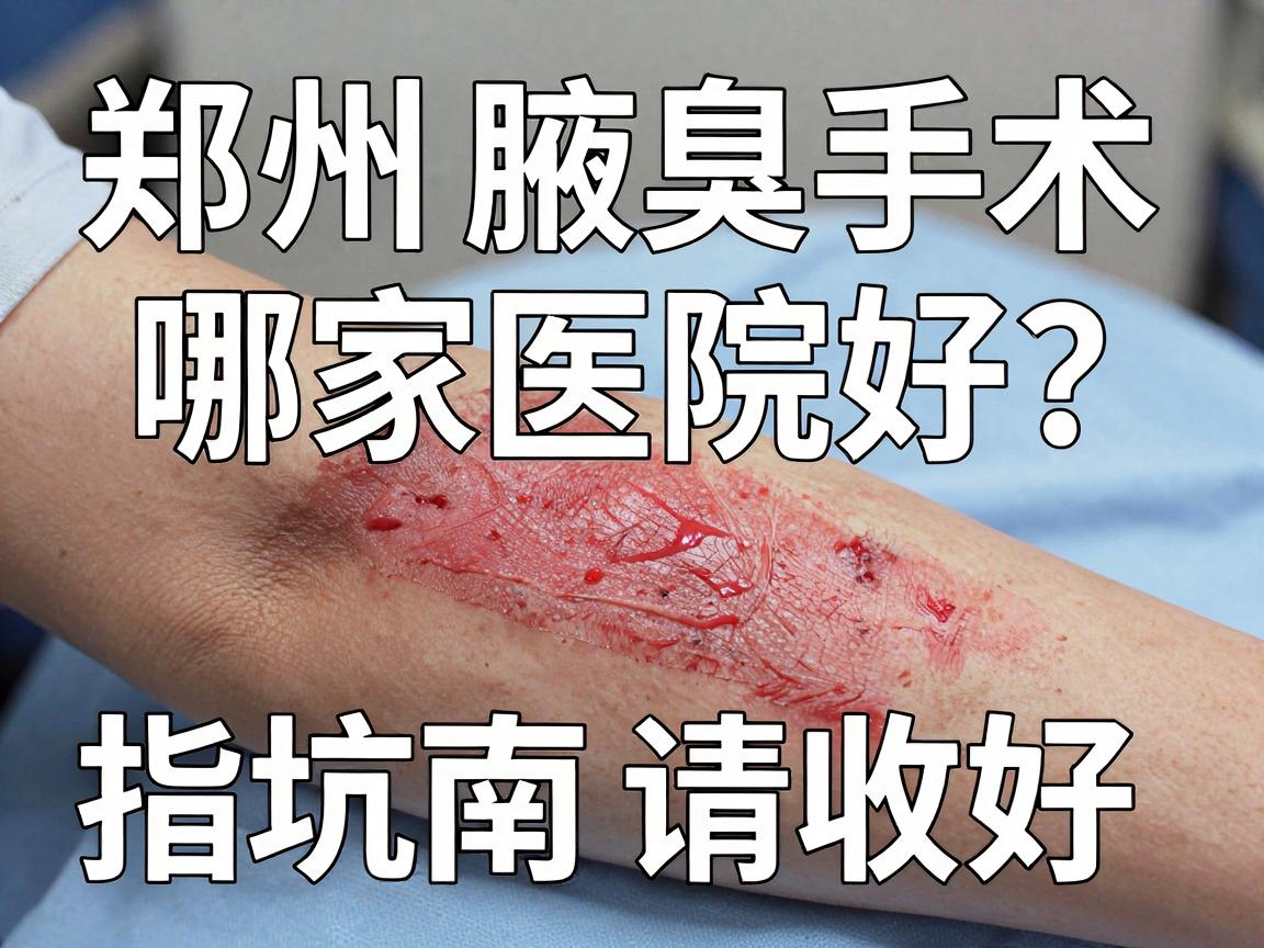 郑州腋臭手术哪家医院好？别盲选，这份郑州腋臭手术医院避坑指南请收好