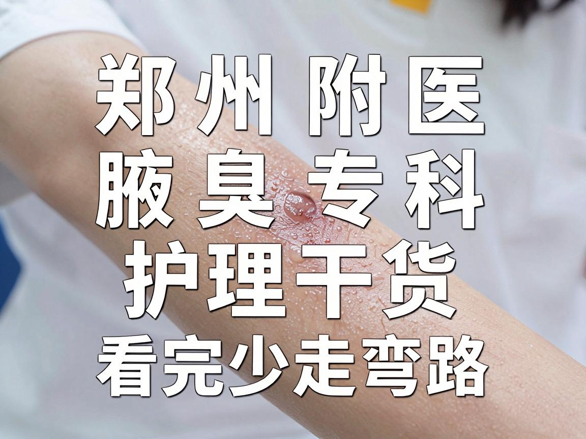 郑州腋臭医院怎么选？郑州附医腋臭专科的护理干货，看完少走弯路