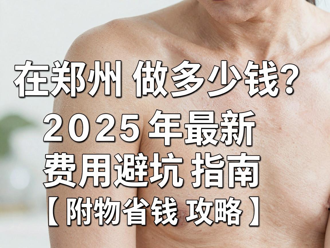 腋臭手术在郑州做多少钱？2025年最新费用明细与避坑指南（附省钱攻略）