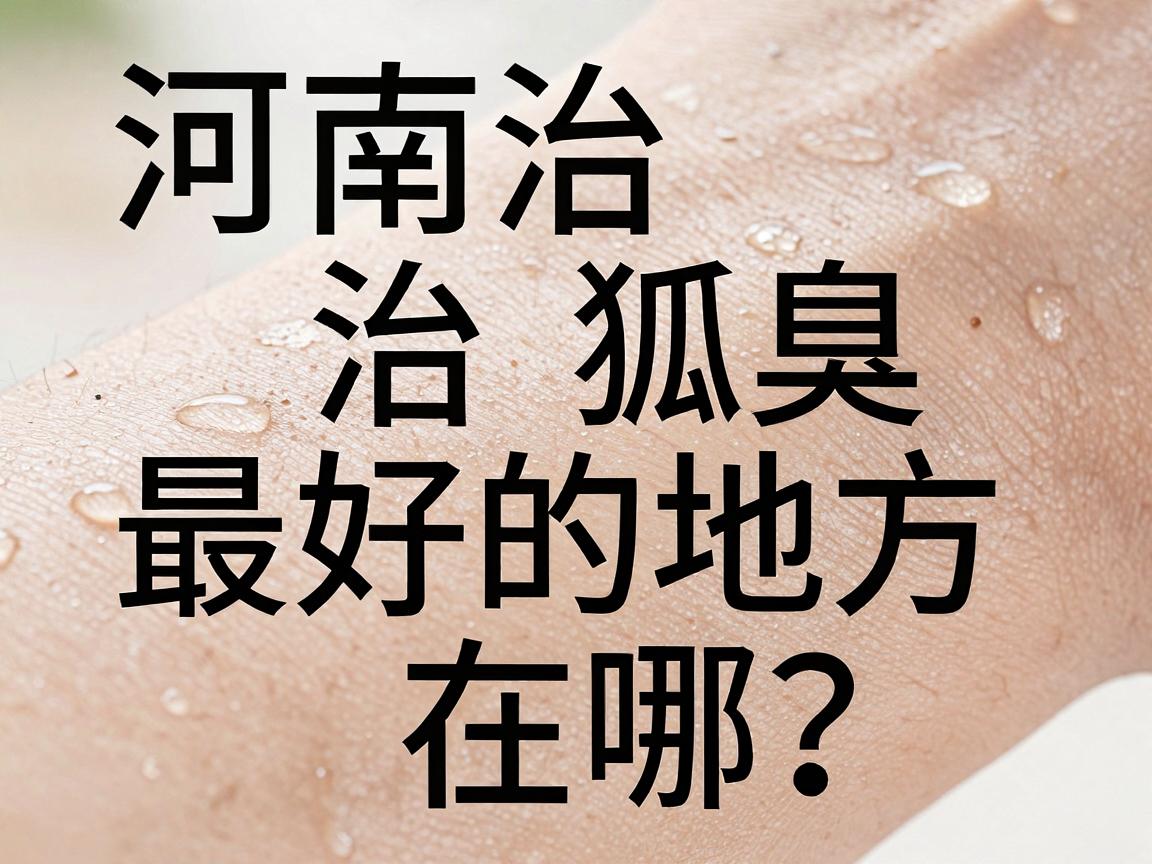 河南治狐臭最好的地方在哪？这篇腋臭医院避坑指南，河南狐臭患者必看