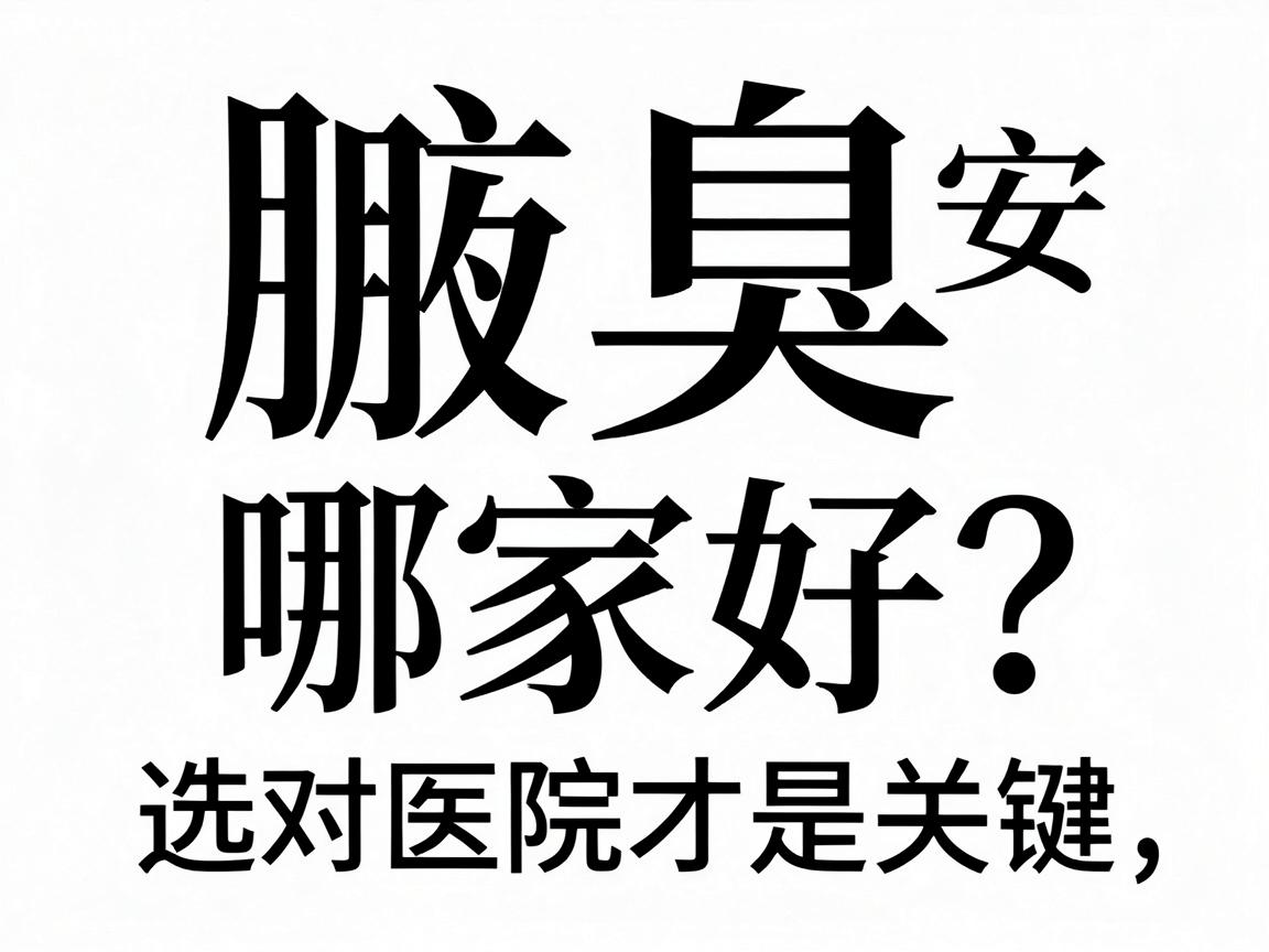 腋臭安阳哪家好？选对医院才是关键，腋臭安阳就医指南来了