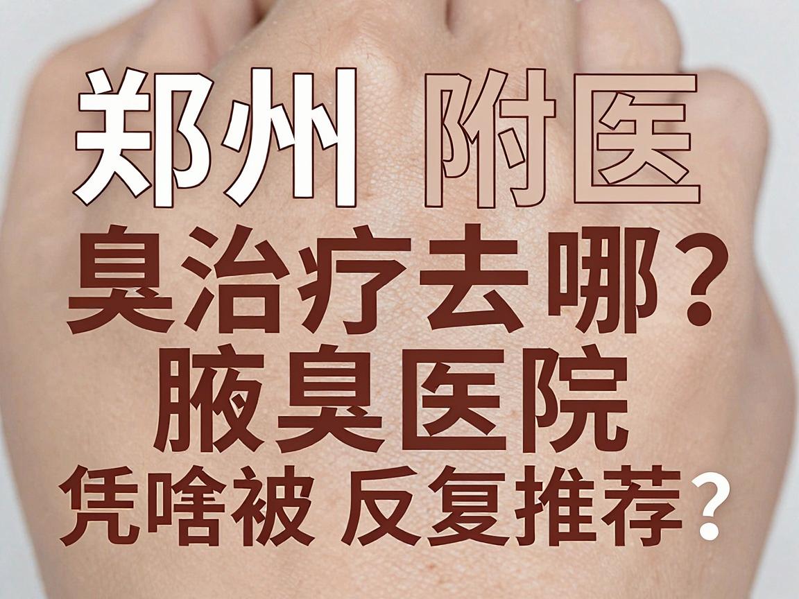 郑州腋臭治疗去哪家医院？郑州附医腋臭医院凭啥被反复推荐？