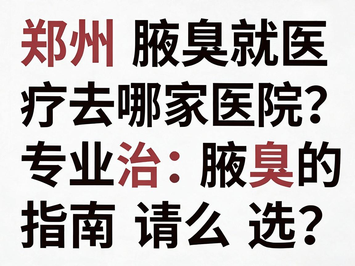 郑州腋臭治疗去哪家医院?专业治腋臭的医院怎么选?这份郑州腋臭就医指南请收好 郑州腋臭治疗去哪家医院?专业治腋臭的医院怎么选?这份郑州腋臭就医指南请收好