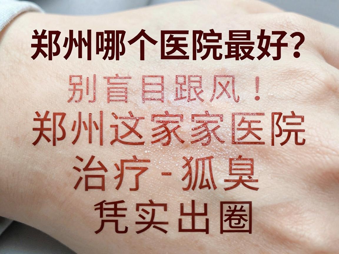 治疗狐臭郑州哪个医院最好？别盲目跟风，郑州这家医院治疗狐臭凭实力出圈