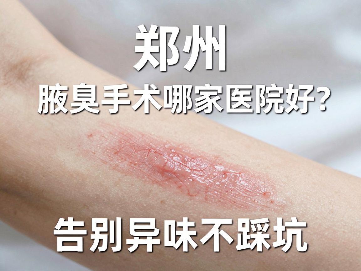 郑州腋臭手术哪家医院好？选对腋臭医院，告别异味不踩坑