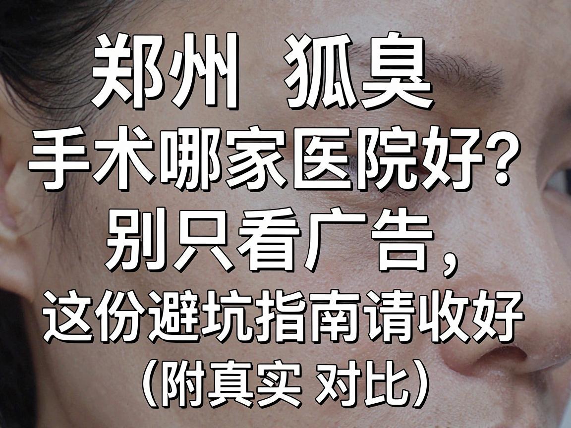 郑州狐臭手术哪家医院好？别只看广告，这份避坑指南请收好（附真实对比）