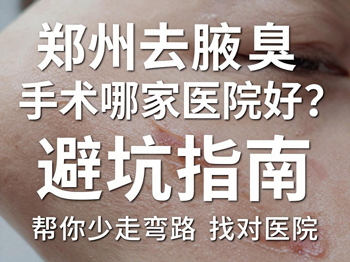 郑州去腋臭手术哪家医院好？这份避坑指南，帮你少走弯路找对医院