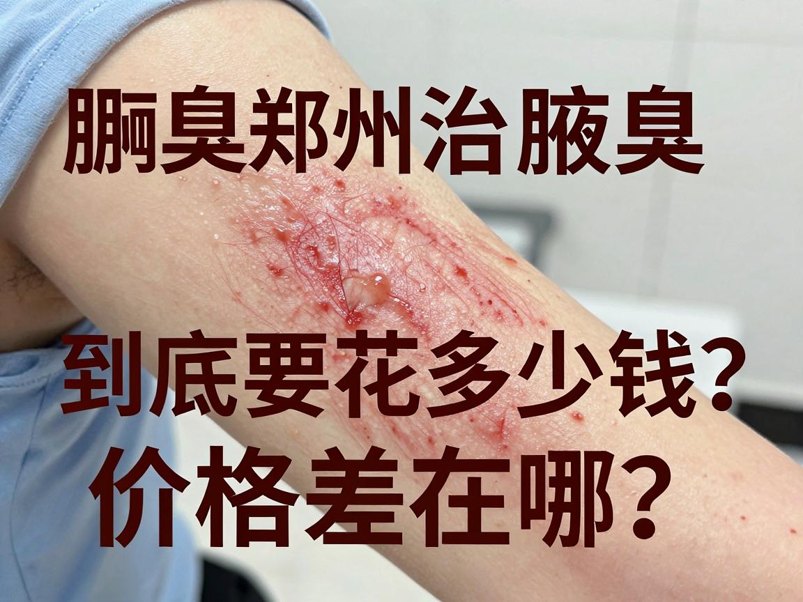 腋臭手术费用大起底，在郑州治腋臭，到底要花多少钱？价格差在哪？