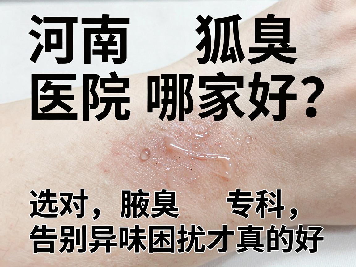 河南狐臭医院哪家好？选对腋臭专科，告别异味困扰才真的好