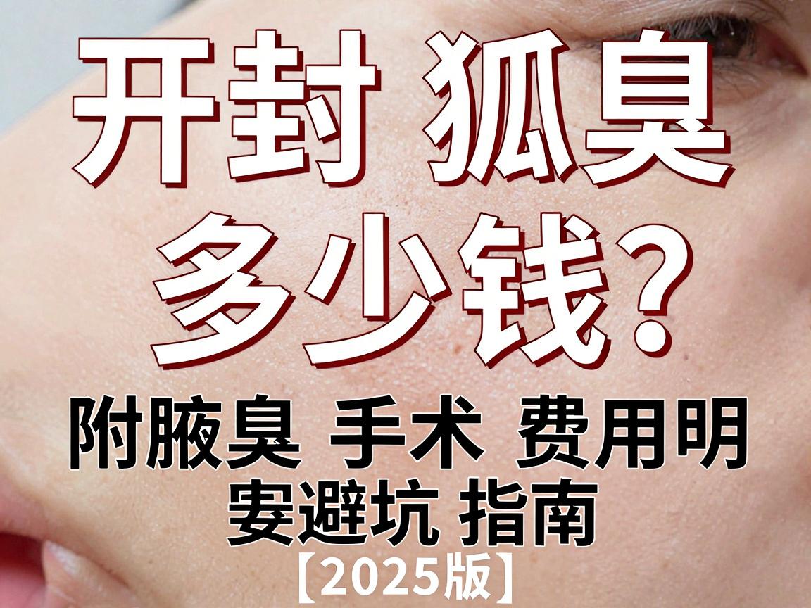 开封割狐臭多少钱？附腋臭手术费用明细与避坑指南（2025版）