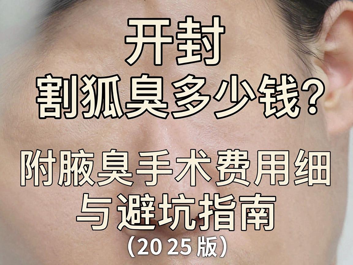 开封割狐臭多少钱？附腋臭手术费用明细与避坑指南（2025版）