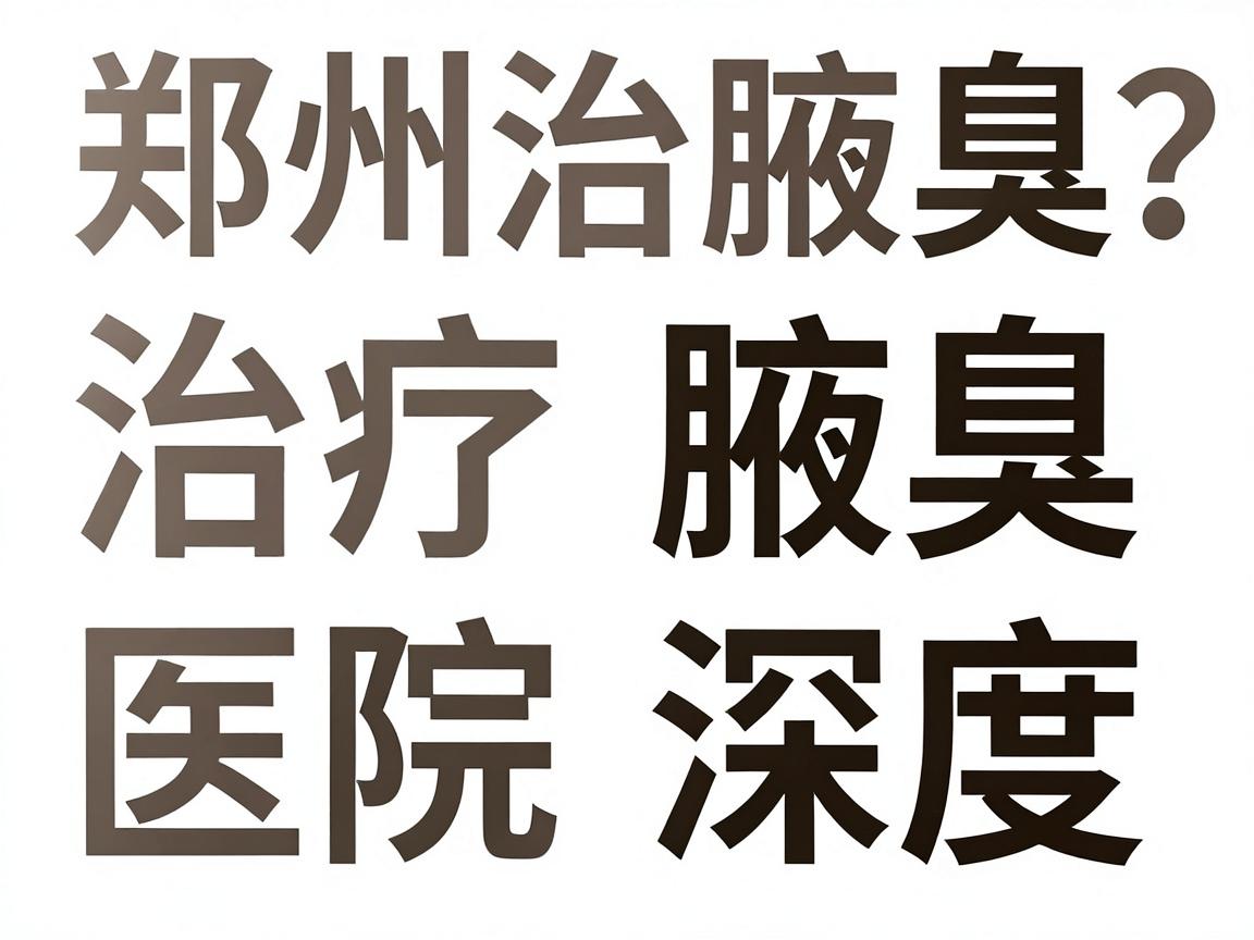 郑州治腋臭医院怎么选？这几家医院治腋臭口碑与技术深度对比