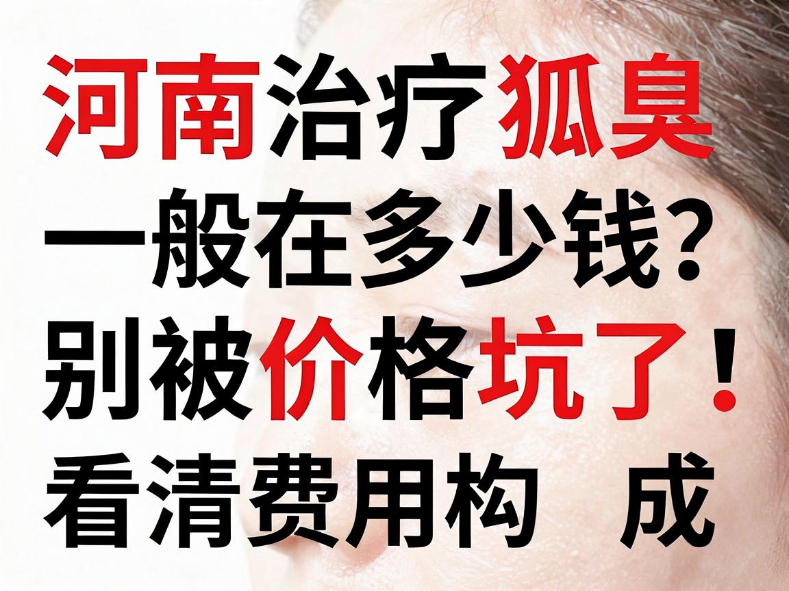 河南治疗狐臭一般在多少钱？别被价格坑了，看清费用构成再选正规医院