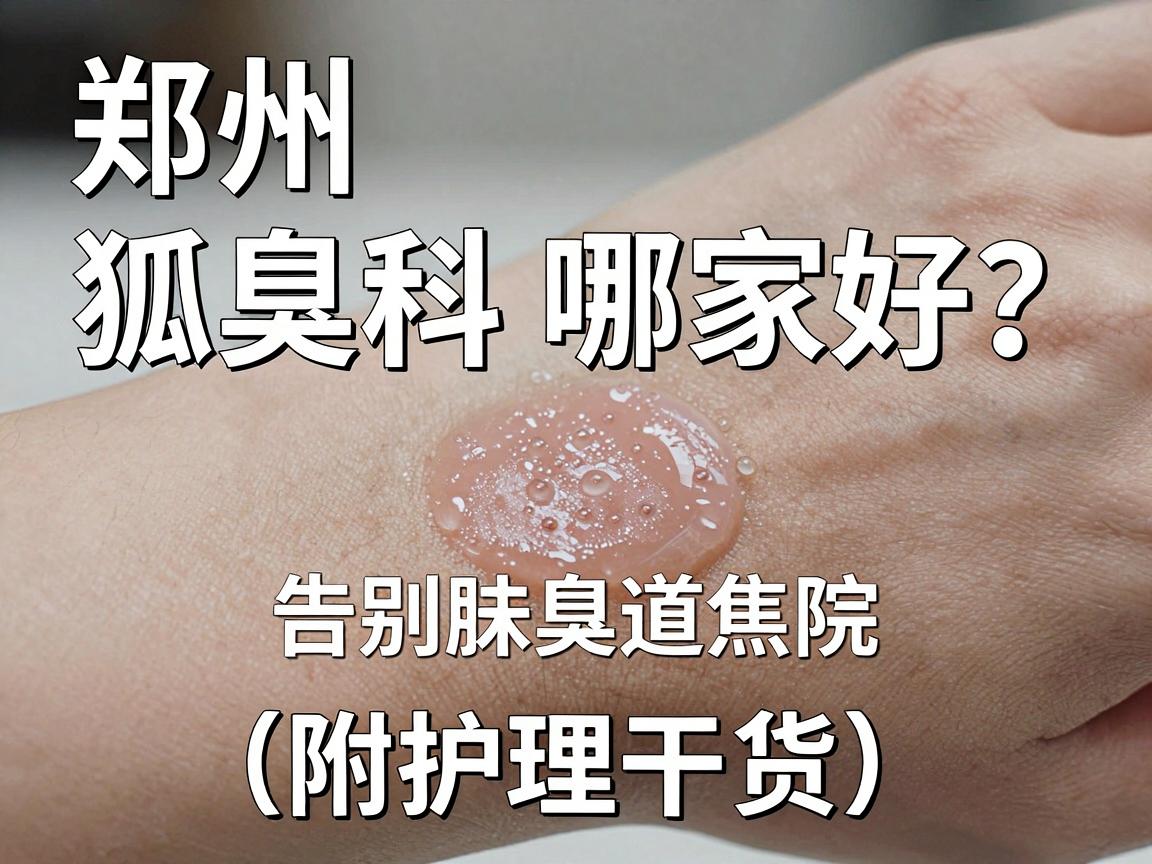 郑州狐臭科哪家好？选对腋臭医院，告别味道焦虑（附护理干货）