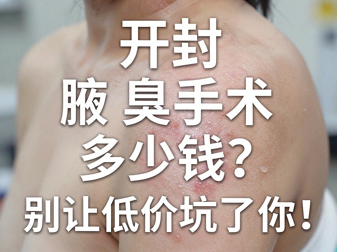 开封腋臭手术多少钱？别让低价坑了你！一文拆解腋臭手术真实费用与避坑指南