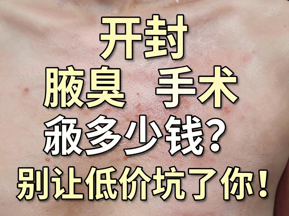 开封腋臭手术多少钱？别让低价坑了你！一文拆解腋臭手术真实费用与避坑指南