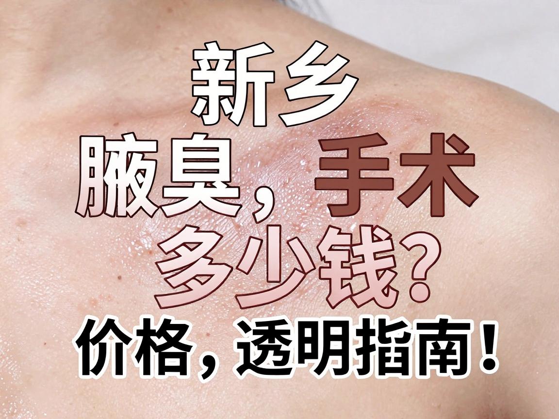 新乡腋臭手术多少钱？价格透明指南，避开腋臭手术费用陷阱