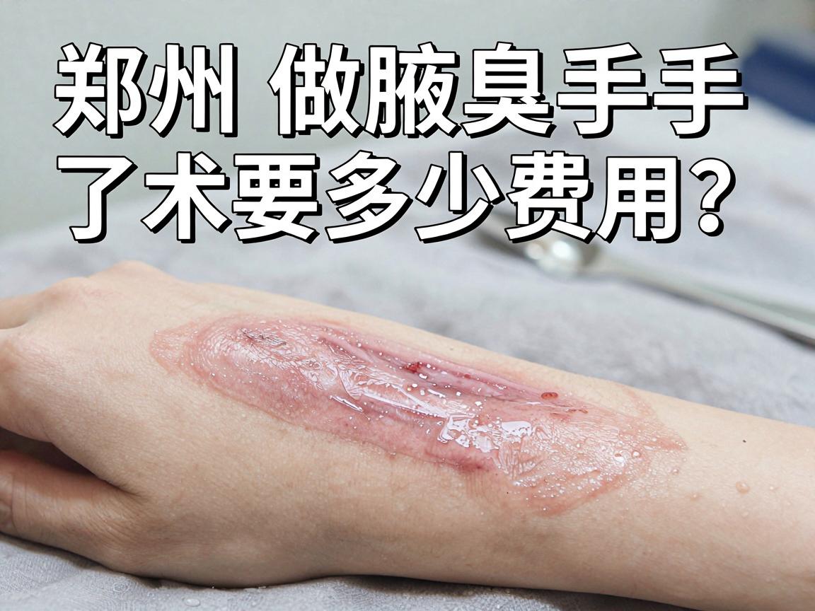 郑州做腋臭手术要多少费用？别再被低价忽悠了，这篇郑州腋臭手术费用明细请收好