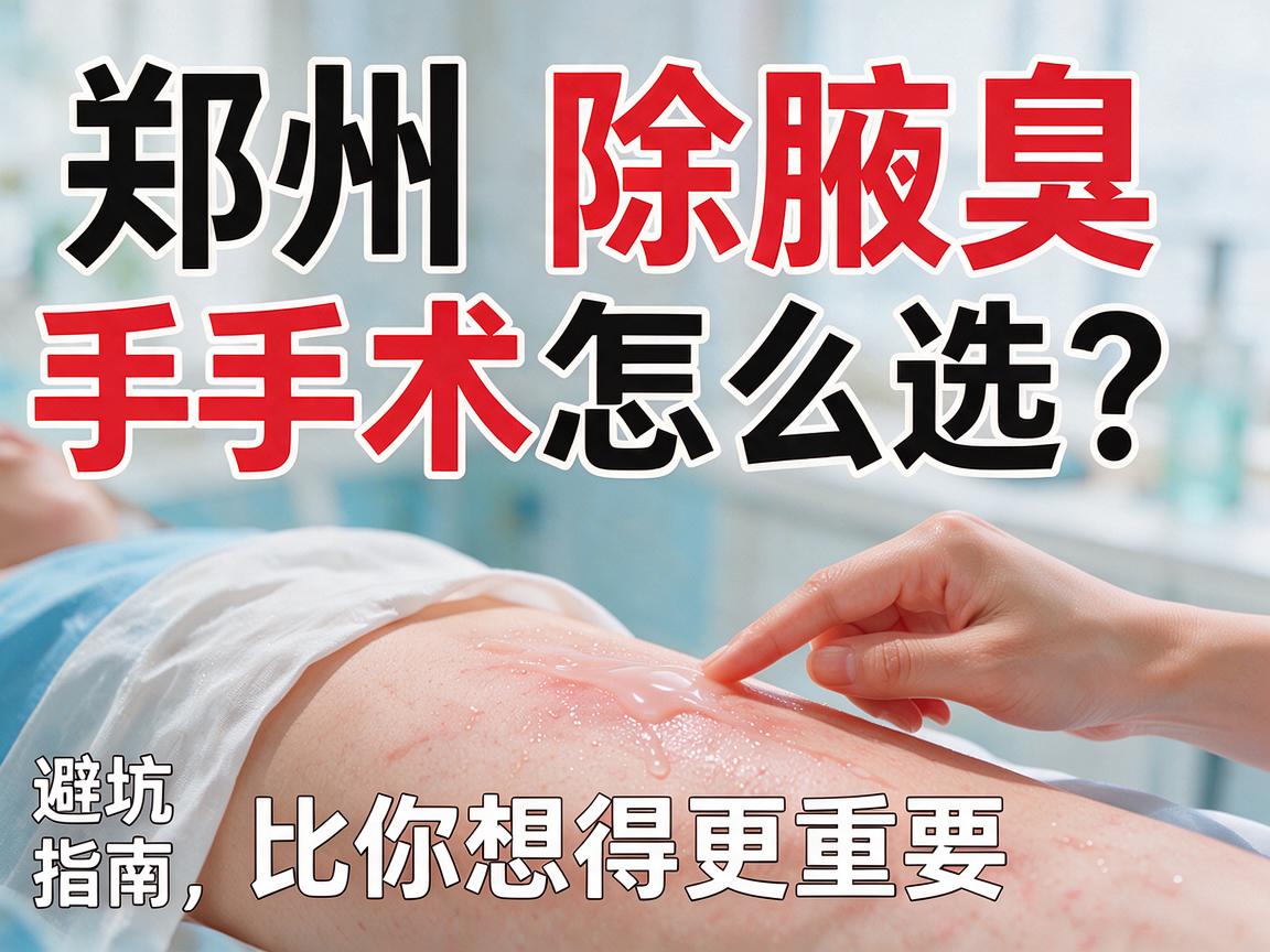 郑州除腋臭手术怎么选？这份除腋臭手术避坑指南，比你想得更重要