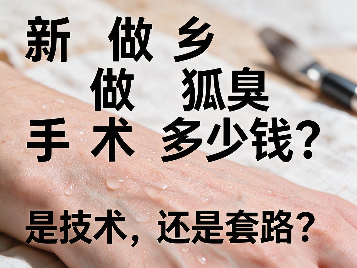 新乡做狐臭手术多少钱?价格差异背后,是技术还是套路? 新乡做狐臭手术多少钱?价格差异背后,是技术还是套路?