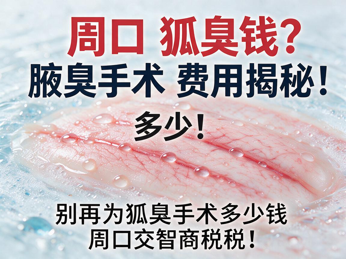 周口狐臭手术多少钱？腋臭手术费用揭秘，别再为狐臭手术多少钱周口交智商税！