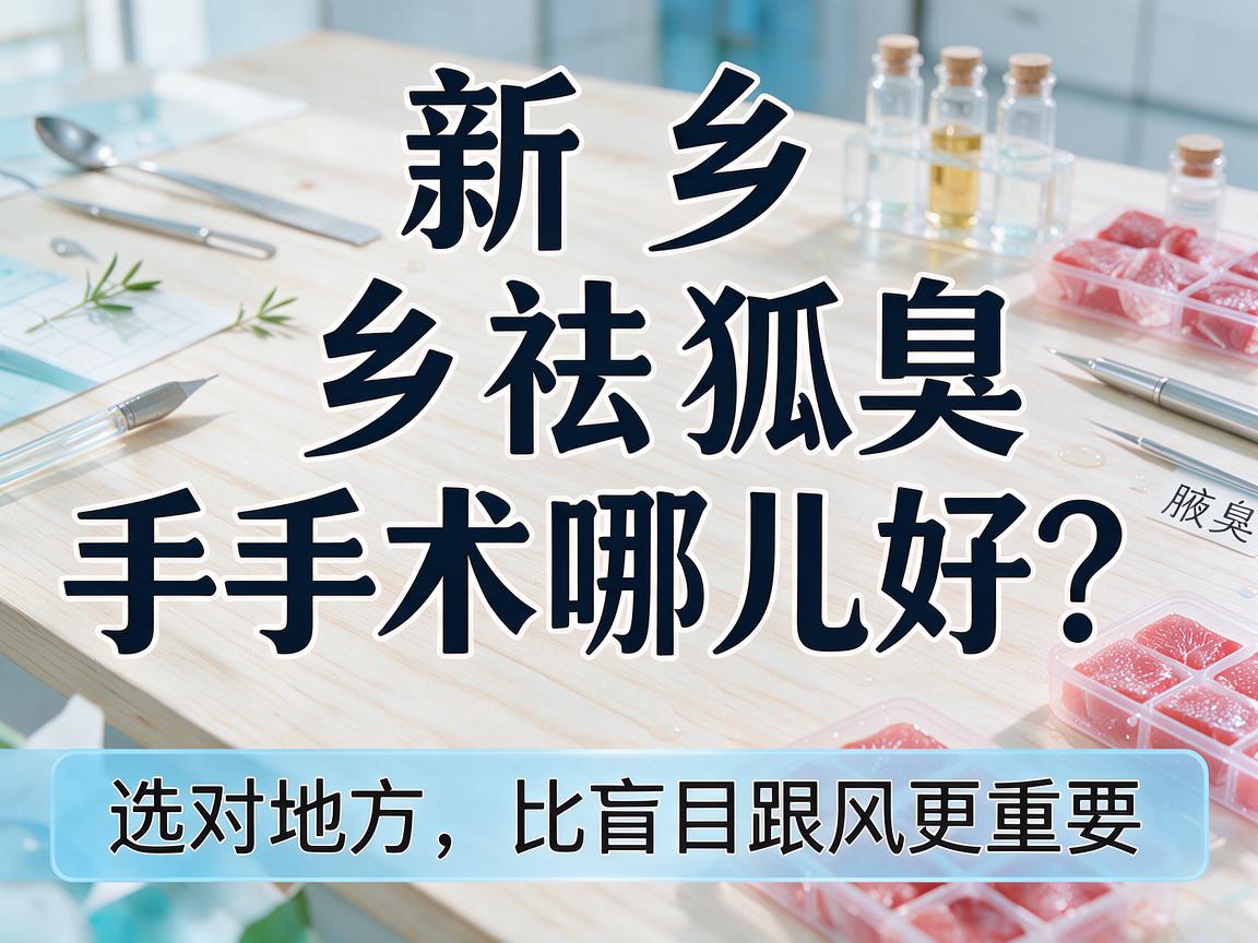 新乡祛狐臭手术哪儿好?选对地方,比盲目跟风更重要 新乡祛狐臭手术哪儿好?选对地方,比盲目跟风更重要