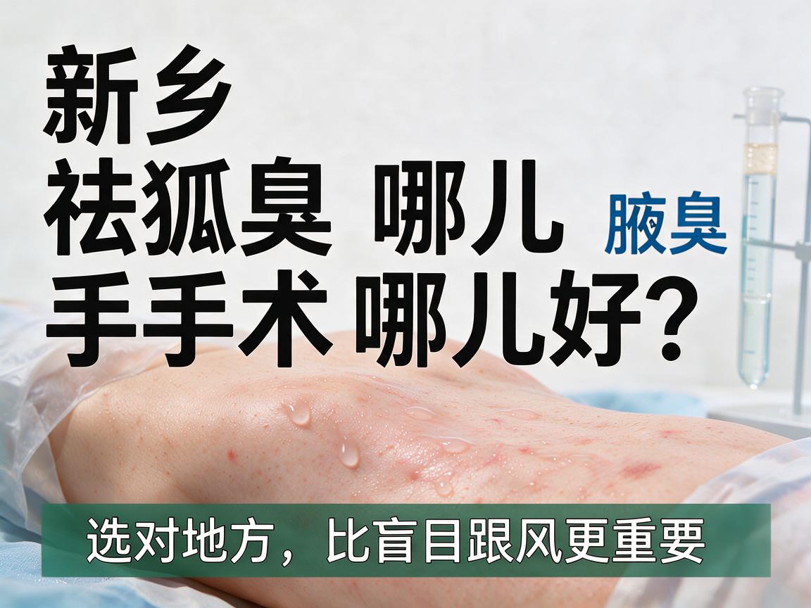 新乡祛狐臭手术哪儿好?选对地方,比盲目跟风更重要 新乡祛狐臭手术哪儿好?选对地方,比盲目跟风更重要