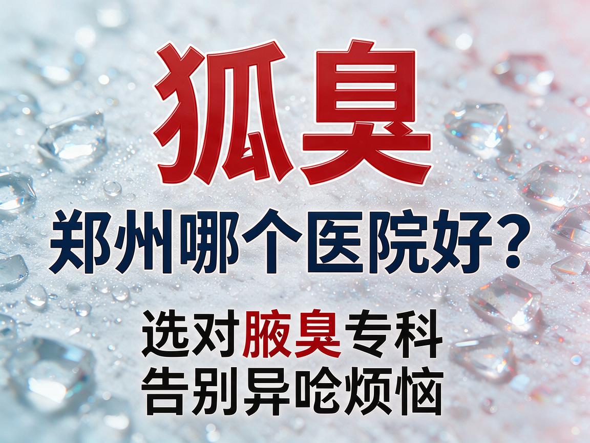 狐臭郑州哪个医院好?选对腋臭专科,告别异味烦恼 狐臭郑州哪个医院好?选对腋臭专科,告别异味烦恼