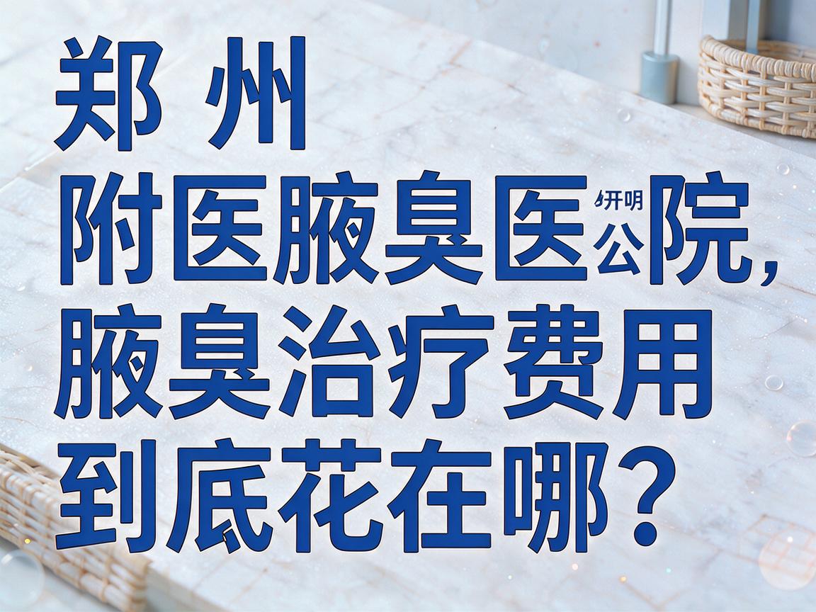 郑州附医腋臭医院治疗费用透明公开,腋臭治疗费用到底花在哪? 郑州附医腋臭医院治疗费用透明公开,腋臭治疗费用到底花在哪?