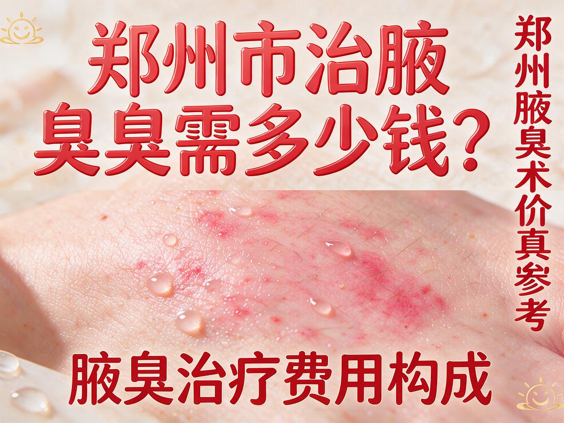 郑州市治腋臭需多少钱？揭秘腋臭治疗费用构成，郑州市腋臭手术价格真实参考