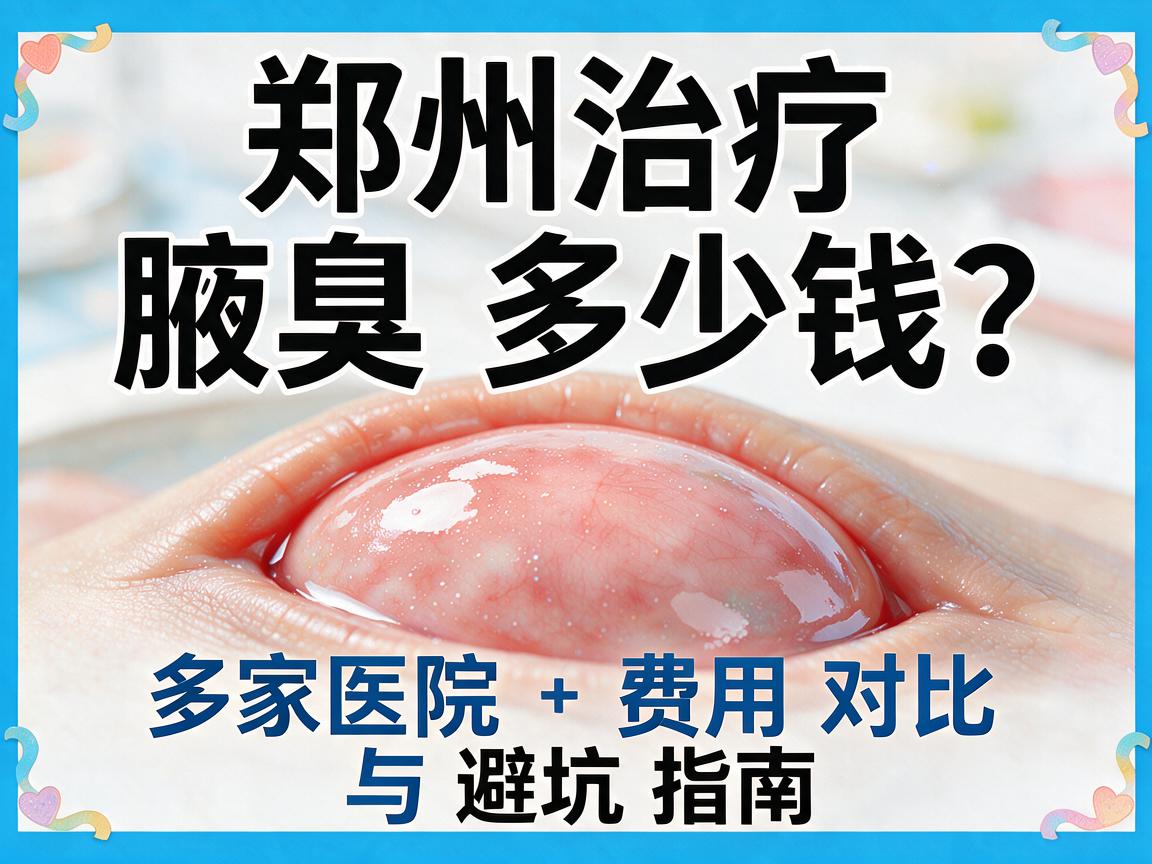 郑州治疗腋臭多少钱？多家医院费用对比与避坑指南