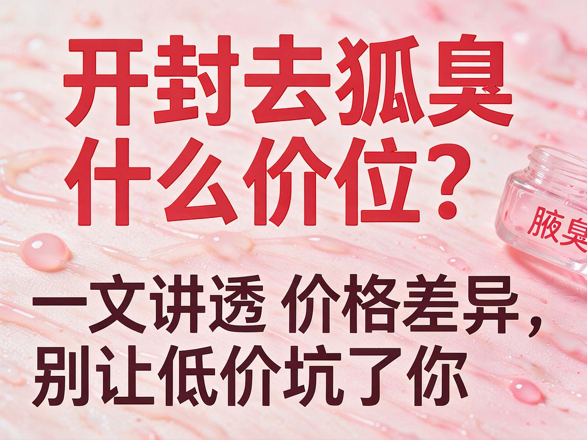 开封去狐臭什么价位？一文讲透价格差异，别让低价坑了你