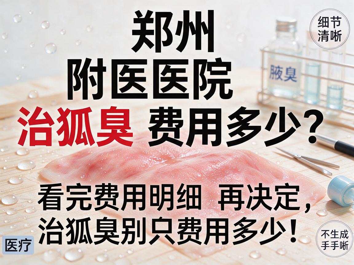 郑州附医医院治狐臭费用多少？看完费用明细再决定，治狐臭别只问治狐臭费用多少！