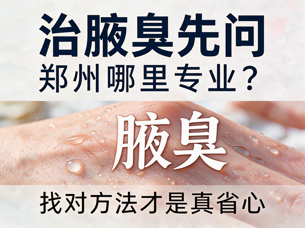 治腋臭先问郑州哪里专业？郑州医院治腋臭，找对方法才是真省心