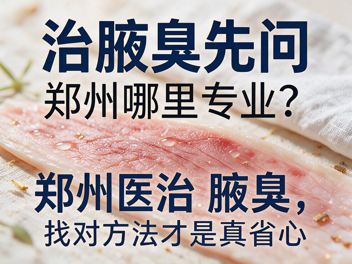 治腋臭先问郑州哪里专业？郑州医院治腋臭，找对方法才是真省心
