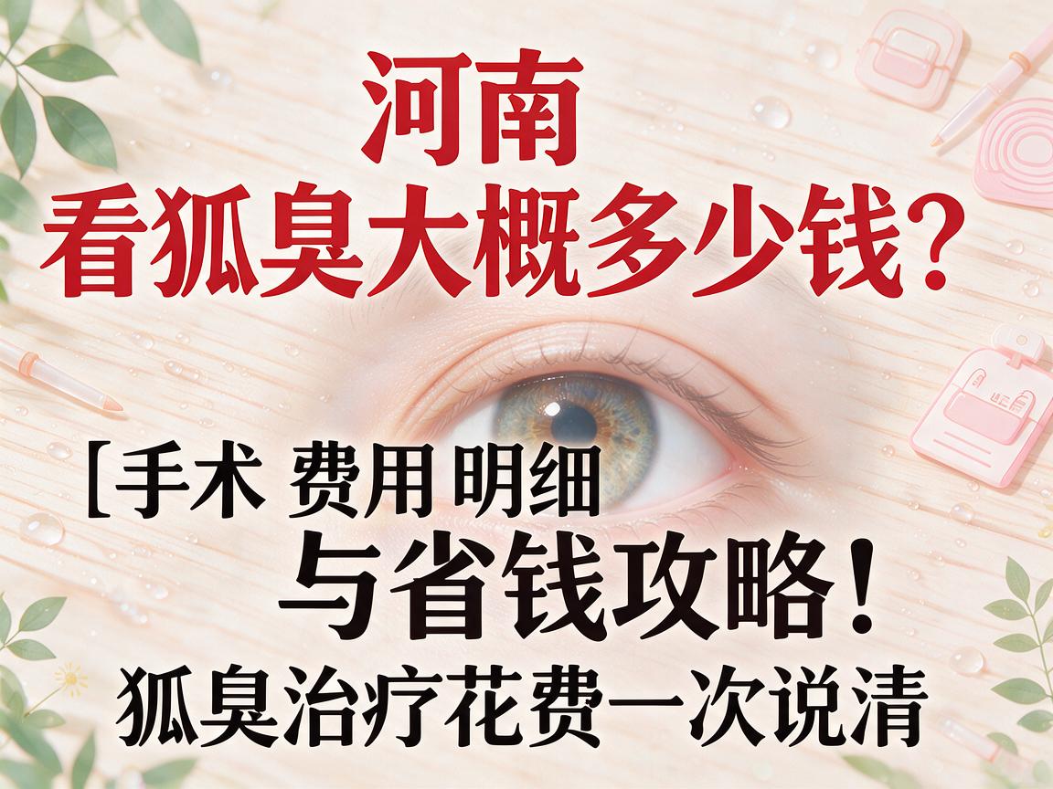 河南看狐臭大概多少钱？手术费用明细与省钱攻略，狐臭治疗花费一次说清